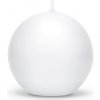 PartyDeco Sviečka - guľa biela 8 cm