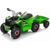 mamido Detská elektrická štvorkolka s prívesom zelená