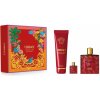Versace Eros Versace Eros Flame parfumovaná voda 100 ml + Versace Eros Flame parfumovaná voda 5 ml + Versace Eros Flame parfumovaný sprchovací gél 150 ml
