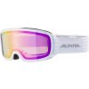 Lyžiarske okuliare Alpina NAKISKA biele Q-LITE pink - Lyžiarske okuliare Alpina NAKISKA biele Q-LITE pink