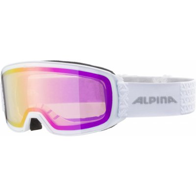 Lyžiarske okuliare Alpina NAKISKA biele Q-LITE pink - Lyžiarske okuliare Alpina NAKISKA biele Q-LITE pink