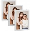 Sada 3 ks plávajúcich fotorámikov, biele