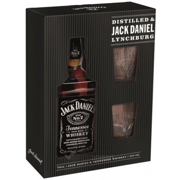 Jack Daniel's 40% 0,7 l (darčekové balenie 2 poháre)