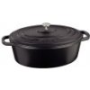 Pekáč liatinový s pokrievkou CALIDO 33x26 cm čierna
