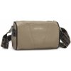 Miss Lulu dámska kožená crossbody kabelka so širokým popruhom L2310 - khaki