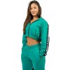 Nebbia Crop mikina s kapucňou ICONIC 254 - XS - zelená