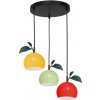 Luminex Luster na lanku APPLE 3xE27/15W/230V pestrofarebná LU8943A + záruka 3 roky zadarmo + záruka 3 roky zadarmo