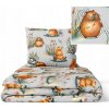 Viacfarebná súprava posteľnej bielizne s kapybarami 140x200 cm, 2-dielna