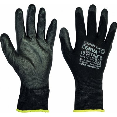 pracovné rukavice povrstvené bunting black – Heureka.sk