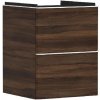 Hansgrohe Xelu Q - Umývadlová skrinka, 63x48x50 cm, 2 zásuvky, tmavý orech/matná biela 54022700