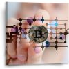 Sablio Obraz Bitcoin - 50x50 cm