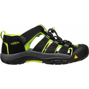 Keen Newport H2 detské sandále black/lime green