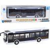 Kovový mestský autobus so svetlami a zvukmi 1:42 biely