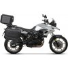 Kompletná sada čiernych hliníkových kufrov SHAD TERRA BLACK, 48L topcase 36L/47L bočné kufre, vrátane montážnej sady a platne SHAD BMW F 650 GS/ F 700 GS/ F 800 GS