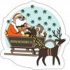 WeedShop Vianočné samolepka Leňochod