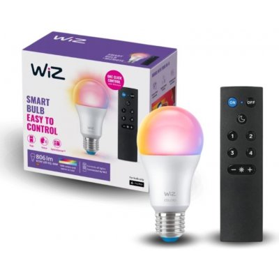 Philips Wiz Colors 8720169074996 LED žiarovka E27 A60 8,5W/806lm 2200-6500K+RGB + diaľkový ovládač