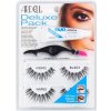 Ardell Deluxe Pack Wispies Black umelé mihalnice 2 pair + Clear-White lepidlo na umelé mihalnice 2.5 g + aplikátor na mihalnice 1 ks