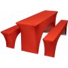 TENTino Elastický poťah STANDARD na pivný set 220x50 - 220x70 cm Farba obrusu: ČERVENÁ / RED