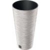 Kvetináč Prosperplast FURU SLIM ECO WOOD 30 cm biely