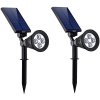 LEDSolar 4 solárne vonkajšie svetlo svietidlo do zeme 2 ks, 4 LED, bezdrôtové, iPRO, 1 W, studené
