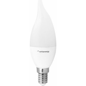 Whitenergy LED žiarovka SMD2835 C37L E14 5W teplá biela