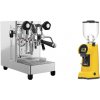 Lelit MaraX3 PL62X3, stainless steel + Eureka Helios 65, yellow