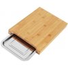 RUBEN Bambusová krájacia doska s táckou 2v1
