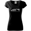 Parkour evolúcia - Dámske tričko Pure - 2XL ( Čierna )