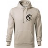 Volejbal lopta prso - Mikina pánska Cape s kapucňou - 3XL ( Ľadovo sivá )