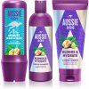 Aussie SOS Aussie SOS Blonde & Hydrate fialový tónovací šampón pre blond vlasy 300 ml + Aussie SOS Blonde & Hydrate hydratačný kondicionér pre blond vlasy 200 ml + Aussie 1 Minute Miracle Color Rescue