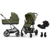 Cybex Balios S Lux 3v1 Moss Green Bundle set S Hlboká vanička