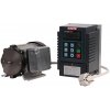 Frekvenčný menič KASTE FL 800, 0,4kw, 230V + elektromotor Hanning 100W