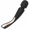 Masážna hlavica LELO Smart Wand 2 Medium Black, luxusná vibračná masážna hlavica 21 x 4,5 cm