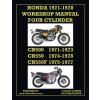 Honda 1971-1978 Workshop Manual 4-Cylinder Cb500, Cb550 & Cb550f Super Sport (Velocepress)(Brožovaná)