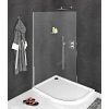 POLYSAN MODULAR SHOWER MS1 110cm pevná sprchová stena oblá, profil chróm, sklo číre, MS1-120-C