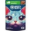 Beefy Buffy - Hydinové kúsočky v omáčke pre mačky 85g kapsa