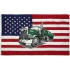 Vlajka USA s kamiónom TRUCK