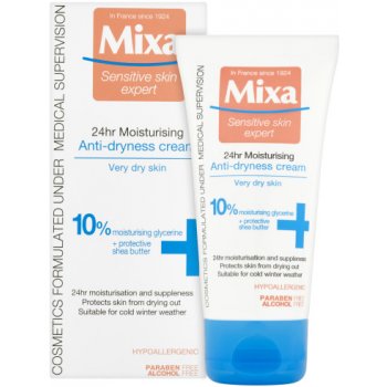 Mixa Moisturizing Anti-Dryness Cream vyživujúci krém proti vysušovaniu 10% 50 ml