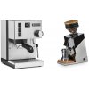 Rancilio Silvia E + Eureka Mignon Single Dose, Chrome & Oak