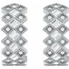 Eppi Strieborné kruhové náušnice s lab-grown diamantmi Helle E49259