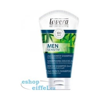 Lavera 2v1 Gently Cleanses Skin & Care vlasový a telový šampón pre mužov 200 ml