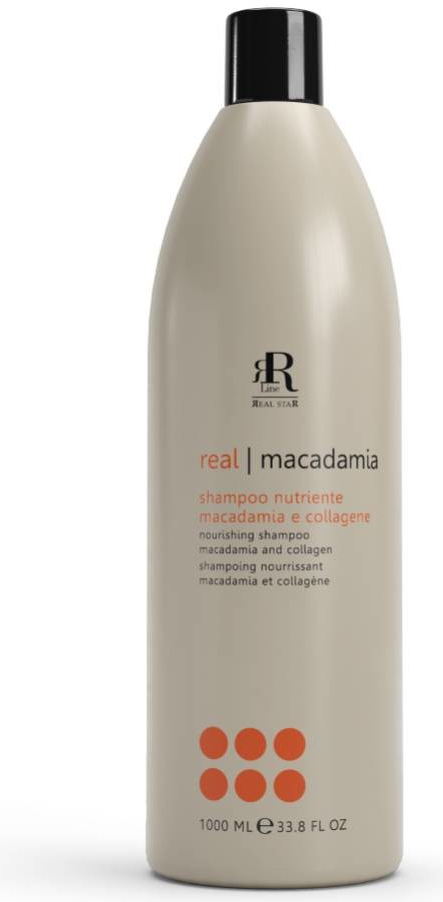 RR Line Macadamia Star šampón namáhané a matné vlasy 1000 ml