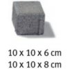 Semmelrock CityTop 10x10x8cm bez fázy, Farby sivá