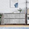 Příborníky 2 ks betonově šedé kompozitní dřevo 3190177