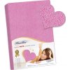 Bellatex froté plachta růžová 180x200