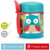 SKIP HOP Zoo Termoska na jedlo s lyžičko/vidličkou Sovička 325 ml, 3r+ SH2523T.75