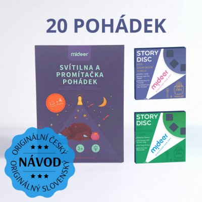 Mideer Detský projektor 20 rozprávok so slovenským návodom