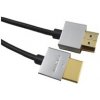 Kábel PREMIUMCORD Slim HDMI, 1 m, High Speed + Ethernet (v1.4), pozlátené konektory kphdmes1