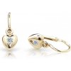 Cutie Jewellery zlaté detské náušnice C1556-10-X-1 fialová