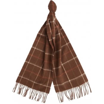 Barbour Tattersall Lambswool Scarf Warm Ginger